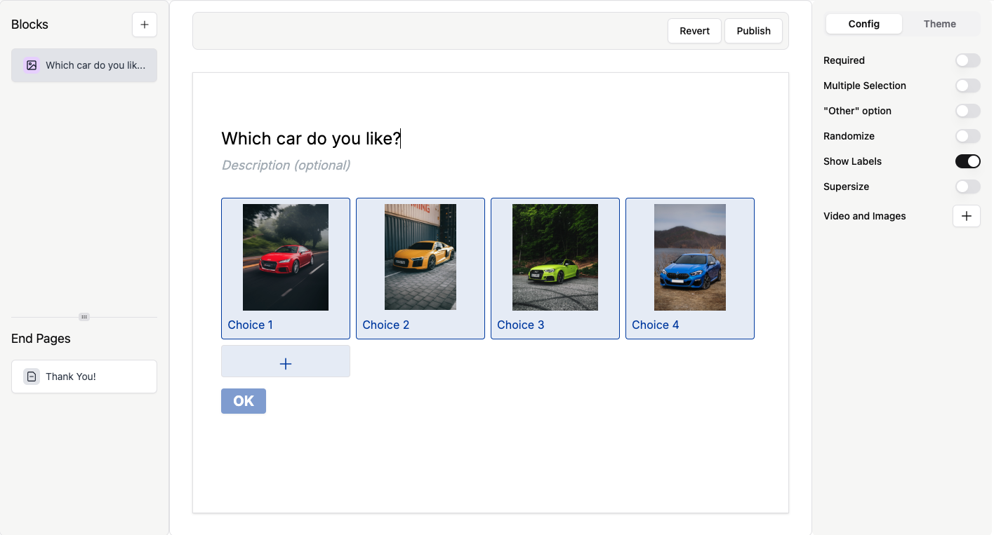 Picture Choice question