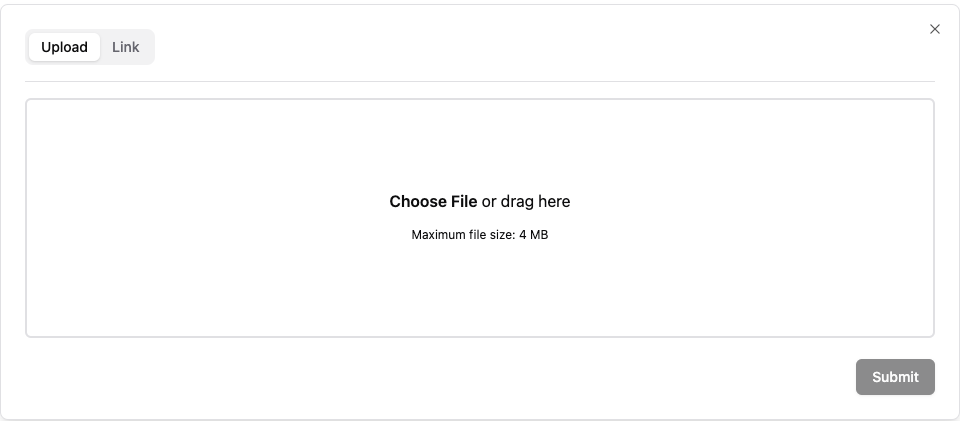 Upload Background Image